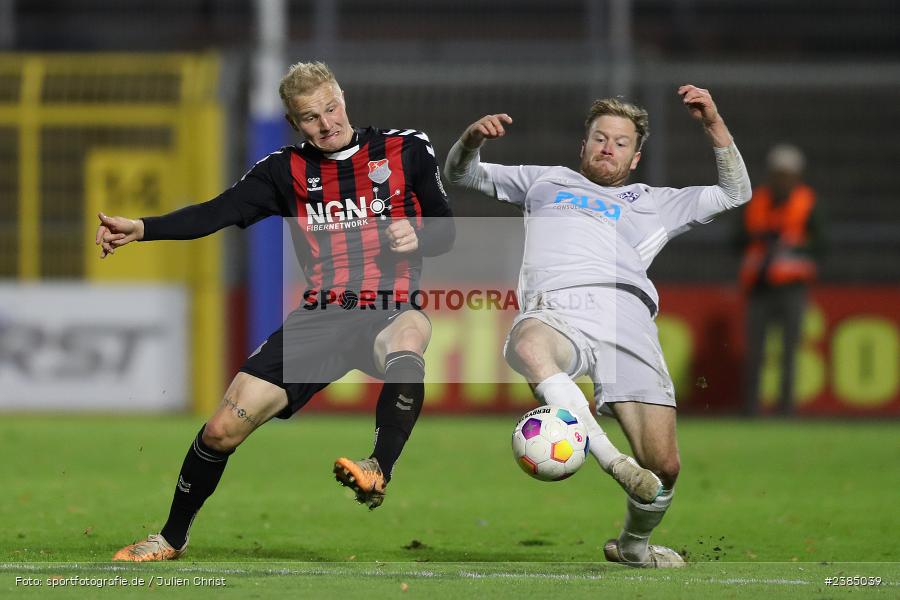 Stadion am Schönbusch, Aschaffenburg, 17.10.2023, BFV, Fussball, sport, action, Saison 2023/2024, 16. Spieltag, Regionalliga Bayern, AUB, SVA, TSV Aubstadt, SV Viktoria Aschaffenburg - Bild-ID: 2385039