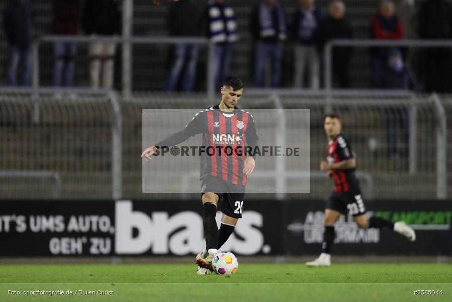 Stadion am Schönbusch, Aschaffenburg, 17.10.2023, BFV, Fussball, sport, action, Saison 2023/2024, 16. Spieltag, Regionalliga Bayern, AUB, SVA, TSV Aubstadt, SV Viktoria Aschaffenburg - Bild-ID: 2385044