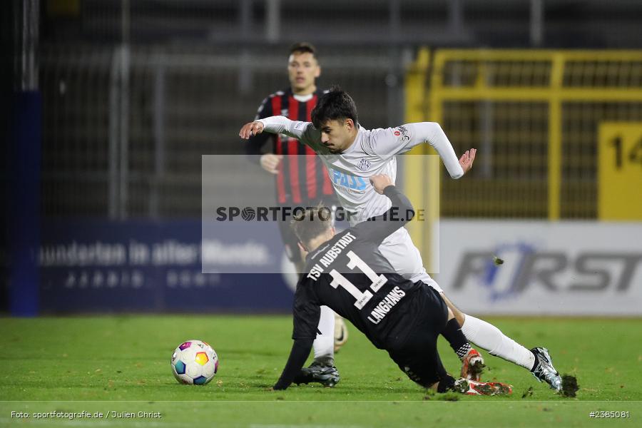 Stadion am Schönbusch, Aschaffenburg, 17.10.2023, BFV, Fussball, sport, action, Saison 2023/2024, 16. Spieltag, Regionalliga Bayern, AUB, SVA, TSV Aubstadt, SV Viktoria Aschaffenburg - Bild-ID: 2385081