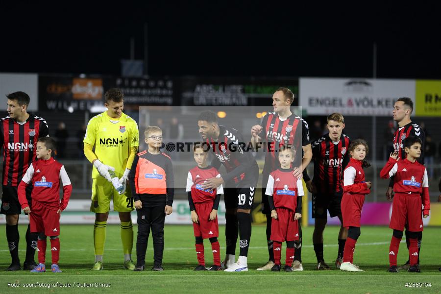 Team, Michael Dellinger, Stadion am Schönbusch, Aschaffenburg, 17.10.2023, BFV, Fussball, sport, action, Saison 2023/2024, 16. Spieltag, Regionalliga Bayern, AUB, SVA, TSV Aubstadt, SV Viktoria Aschaffenburg - Bild-ID: 2385154