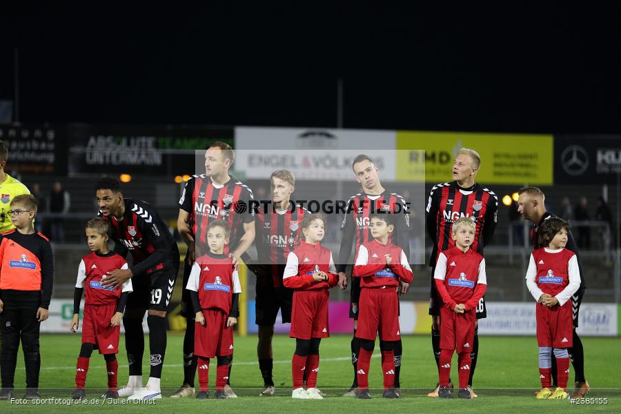 Steffen Behr, Marcel Volkmuth, Leonard Langhans, Marco Nickel, Michael Dellinger, Team, Stadion am Schönbusch, Aschaffenburg, 17.10.2023, BFV, Fussball, sport, action, Saison 2023/2024, 16. Spieltag, Regionalliga Bayern, AUB, SVA, TSV Aubstadt, SV Viktoria Aschaffenburg - Bild-ID: 2385155