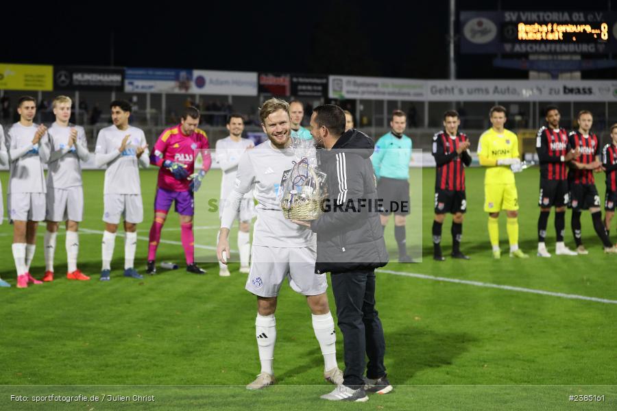 Stadion am Schönbusch, Aschaffenburg, 17.10.2023, BFV, Fussball, sport, action, Saison 2023/2024, 16. Spieltag, Regionalliga Bayern, AUB, SVA, TSV Aubstadt, SV Viktoria Aschaffenburg - Bild-ID: 2385161