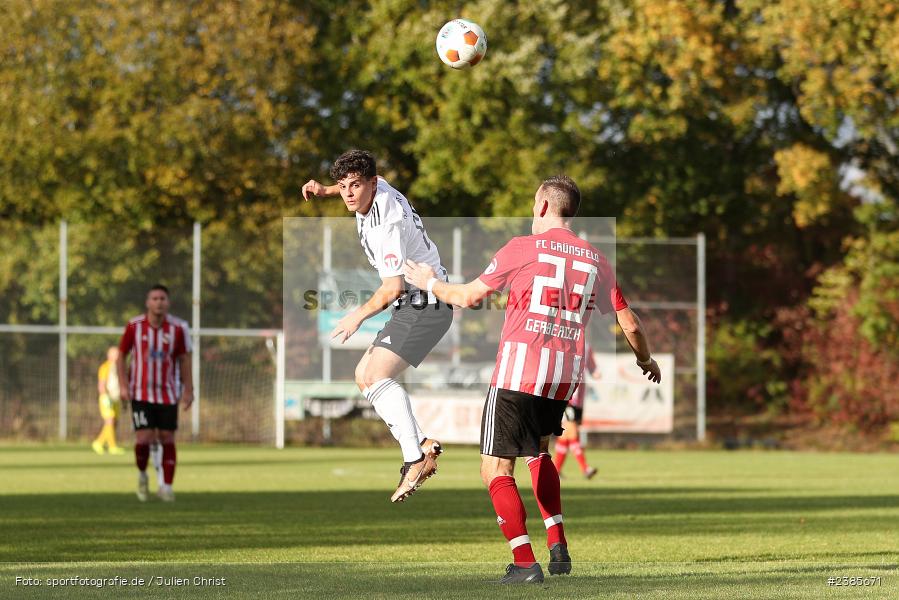 SEHO Arena, Nassig, 22.10.2023, bfv, Fussball, sport, action, Saison 2023/2024, 13. Spieltag, bfv-Landesliga Odenwald, FCG, SVE, FC Grünsfeld, SV Eintracht Nassig - Bild-ID: 2385671