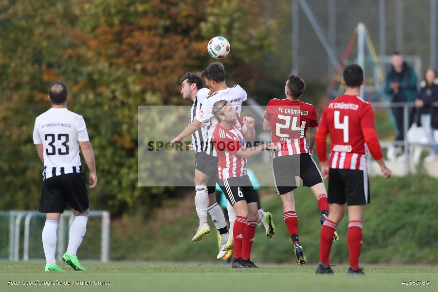 SEHO Arena, Nassig, 22.10.2023, bfv, Fussball, sport, action, Saison 2023/2024, 13. Spieltag, bfv-Landesliga Odenwald, FCG, SVE, FC Grünsfeld, SV Eintracht Nassig - Bild-ID: 2385785