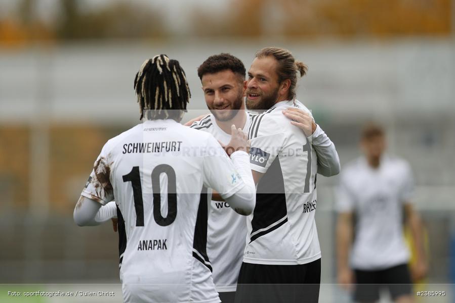 Stadion am Schönbusch, Aschaffenburg, 28.10.2023, BFV, Fussball, sport, action, Saison 2023/2024, 18. Spieltag, Regionalliga Bayern, FCS, SVA, 1. FC Schweinfurt 1905, SV Viktoria Aschaffenburg - Bild-ID: 2385995