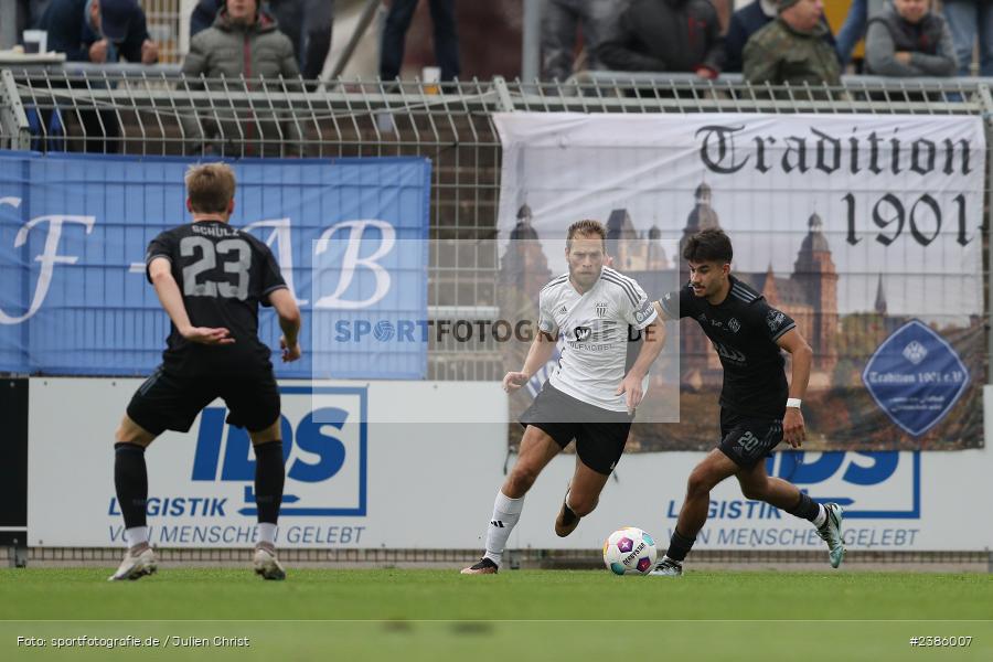 Stadion am Schönbusch, Aschaffenburg, 28.10.2023, BFV, Fussball, sport, action, Saison 2023/2024, 18. Spieltag, Regionalliga Bayern, FCS, SVA, 1. FC Schweinfurt 1905, SV Viktoria Aschaffenburg - Bild-ID: 2386007