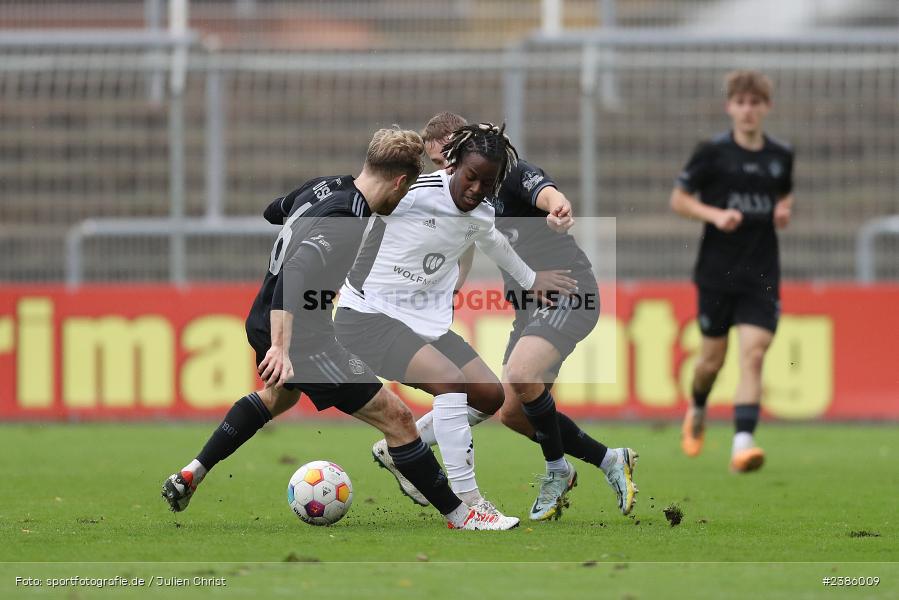Hans Anapak-Baka, Stadion am Schönbusch, Aschaffenburg, 28.10.2023, BFV, Fussball, sport, action, Saison 2023/2024, 18. Spieltag, Regionalliga Bayern, FCS, SVA, 1. FC Schweinfurt 1905, SV Viktoria Aschaffenburg - Bild-ID: 2386009