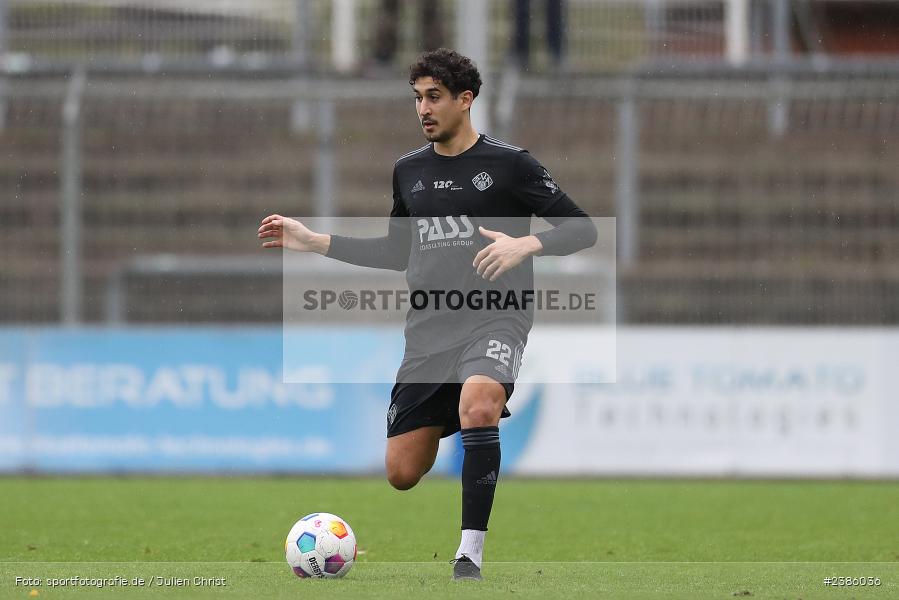 Stadion am Schönbusch, Aschaffenburg, 28.10.2023, BFV, Fussball, sport, action, Saison 2023/2024, 18. Spieltag, Regionalliga Bayern, FCS, SVA, 1. FC Schweinfurt 1905, SV Viktoria Aschaffenburg - Bild-ID: 2386036