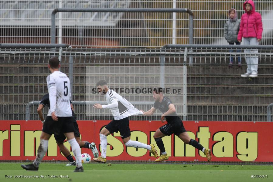 Stadion am Schönbusch, Aschaffenburg, 28.10.2023, BFV, Fussball, sport, action, Saison 2023/2024, 18. Spieltag, Regionalliga Bayern, FCS, SVA, 1. FC Schweinfurt 1905, SV Viktoria Aschaffenburg - Bild-ID: 2386071