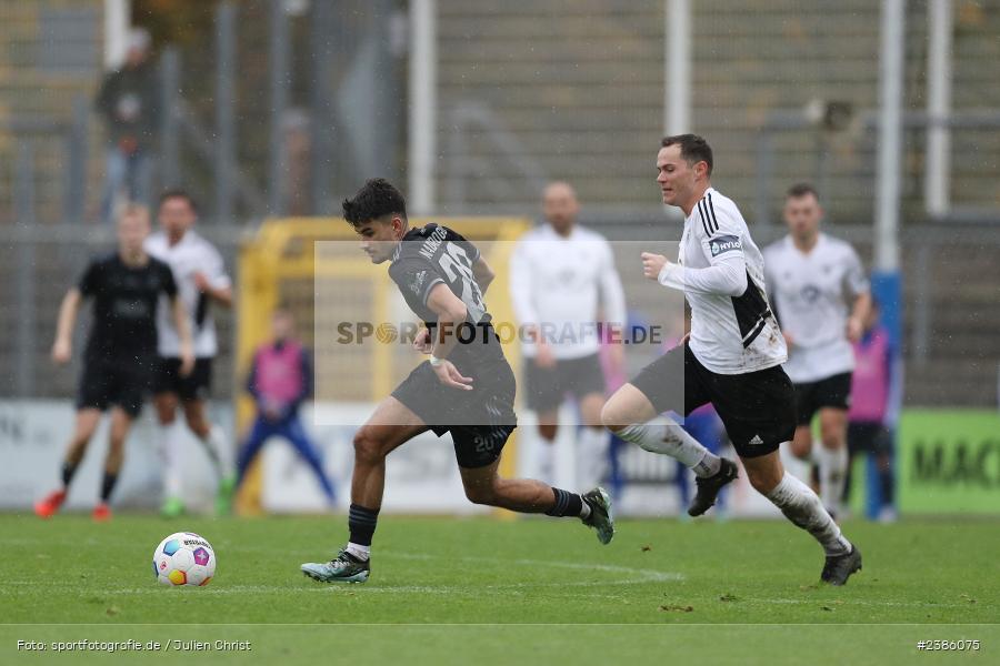Stadion am Schönbusch, Aschaffenburg, 28.10.2023, BFV, Fussball, sport, action, Saison 2023/2024, 18. Spieltag, Regionalliga Bayern, FCS, SVA, 1. FC Schweinfurt 1905, SV Viktoria Aschaffenburg - Bild-ID: 2386075