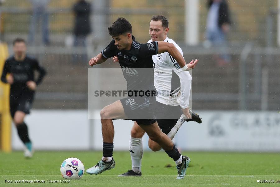 Stadion am Schönbusch, Aschaffenburg, 28.10.2023, BFV, Fussball, sport, action, Saison 2023/2024, 18. Spieltag, Regionalliga Bayern, FCS, SVA, 1. FC Schweinfurt 1905, SV Viktoria Aschaffenburg - Bild-ID: 2386076