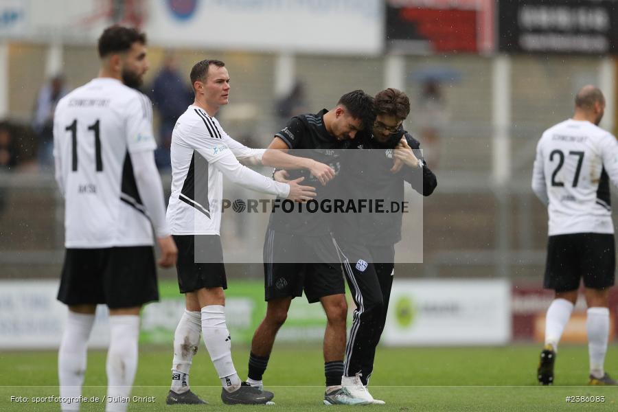 Stadion am Schönbusch, Aschaffenburg, 28.10.2023, BFV, Fussball, sport, action, Saison 2023/2024, 18. Spieltag, Regionalliga Bayern, FCS, SVA, 1. FC Schweinfurt 1905, SV Viktoria Aschaffenburg - Bild-ID: 2386083