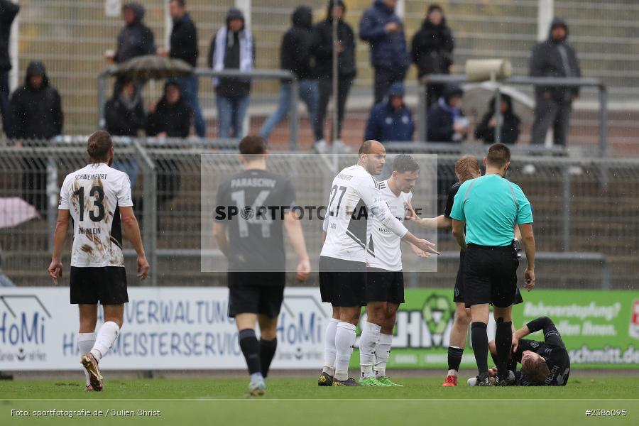 Stadion am Schönbusch, Aschaffenburg, 28.10.2023, BFV, Fussball, sport, action, Saison 2023/2024, 18. Spieltag, Regionalliga Bayern, FCS, SVA, 1. FC Schweinfurt 1905, SV Viktoria Aschaffenburg - Bild-ID: 2386095