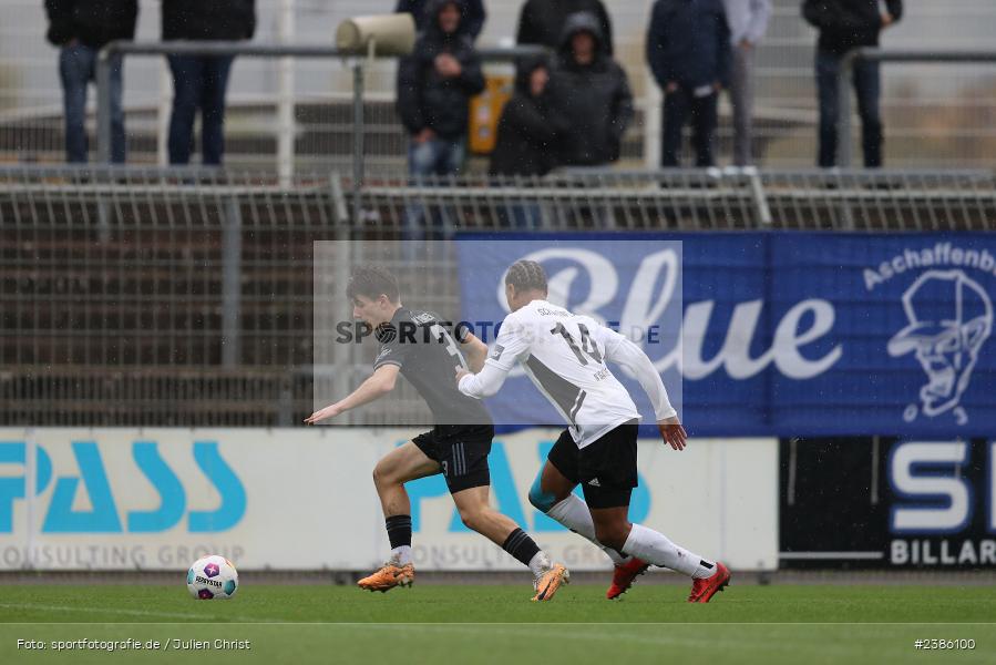 Stadion am Schönbusch, Aschaffenburg, 28.10.2023, BFV, Fussball, sport, action, Saison 2023/2024, 18. Spieltag, Regionalliga Bayern, FCS, SVA, 1. FC Schweinfurt 1905, SV Viktoria Aschaffenburg - Bild-ID: 2386100