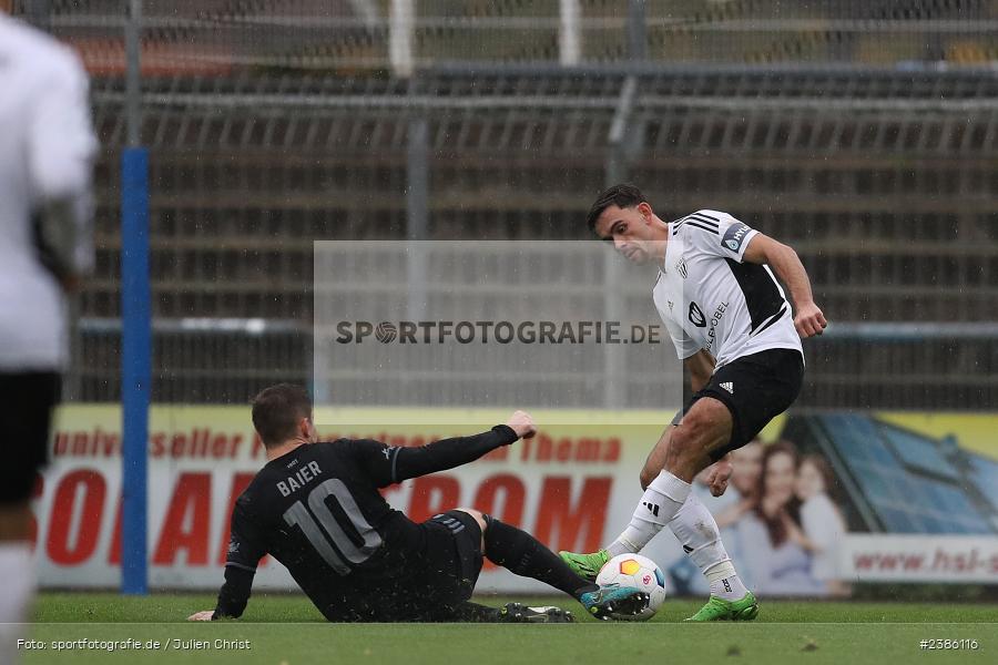 Stadion am Schönbusch, Aschaffenburg, 28.10.2023, BFV, Fussball, sport, action, Saison 2023/2024, 18. Spieltag, Regionalliga Bayern, FCS, SVA, 1. FC Schweinfurt 1905, SV Viktoria Aschaffenburg - Bild-ID: 2386116