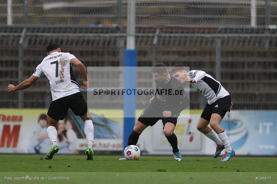 Stadion am Schönbusch, Aschaffenburg, 28.10.2023, BFV, Fussball, sport, action, Saison 2023/2024, 18. Spieltag, Regionalliga Bayern, FCS, SVA, 1. FC Schweinfurt 1905, SV Viktoria Aschaffenburg - Bild-ID: 2386117