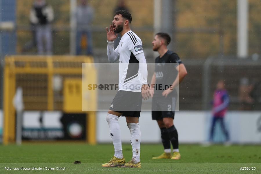 Stadion am Schönbusch, Aschaffenburg, 28.10.2023, BFV, Fussball, sport, action, Saison 2023/2024, 18. Spieltag, Regionalliga Bayern, FCS, SVA, 1. FC Schweinfurt 1905, SV Viktoria Aschaffenburg - Bild-ID: 2386120