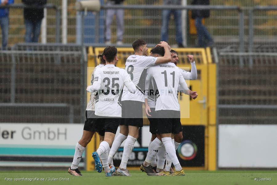 Stadion am Schönbusch, Aschaffenburg, 28.10.2023, BFV, Fussball, sport, action, Saison 2023/2024, 18. Spieltag, Regionalliga Bayern, FCS, SVA, 1. FC Schweinfurt 1905, SV Viktoria Aschaffenburg - Bild-ID: 2386140