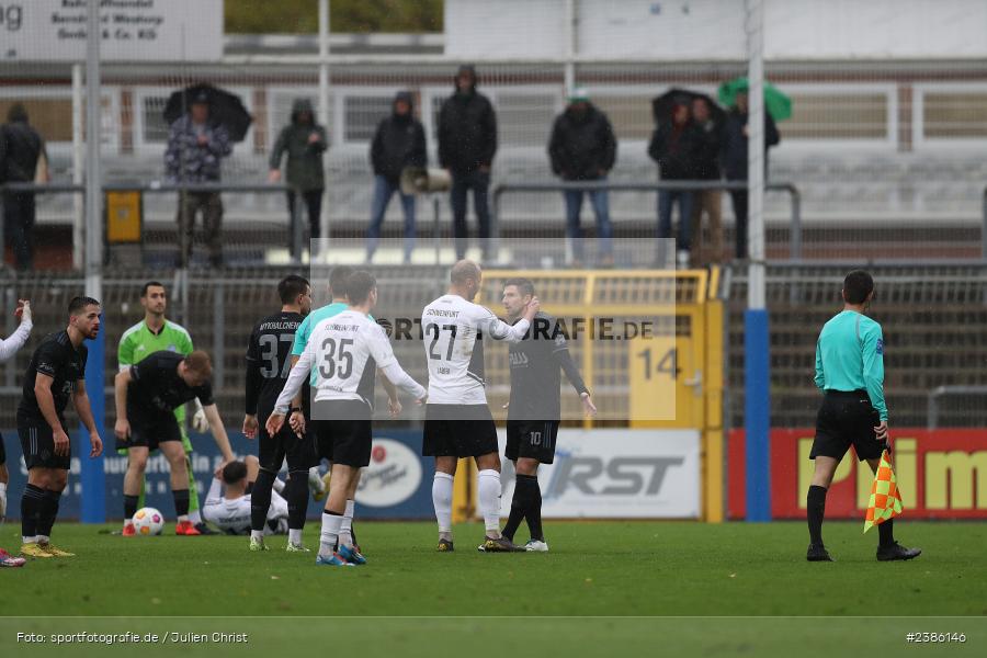 Stadion am Schönbusch, Aschaffenburg, 28.10.2023, BFV, Fussball, sport, action, Saison 2023/2024, 18. Spieltag, Regionalliga Bayern, FCS, SVA, 1. FC Schweinfurt 1905, SV Viktoria Aschaffenburg - Bild-ID: 2386146 Stadion am Schönbusch, Aschaffenburg, 28.10.2023, BFV, Fussball, sport, action, Saison 2023/2024, 18. Spieltag, Regionalliga Bayern, FCS, SVA, 1. FC Schweinfurt 1905, SV Viktoria Aschaffenburg - Bild-ID: 2386146