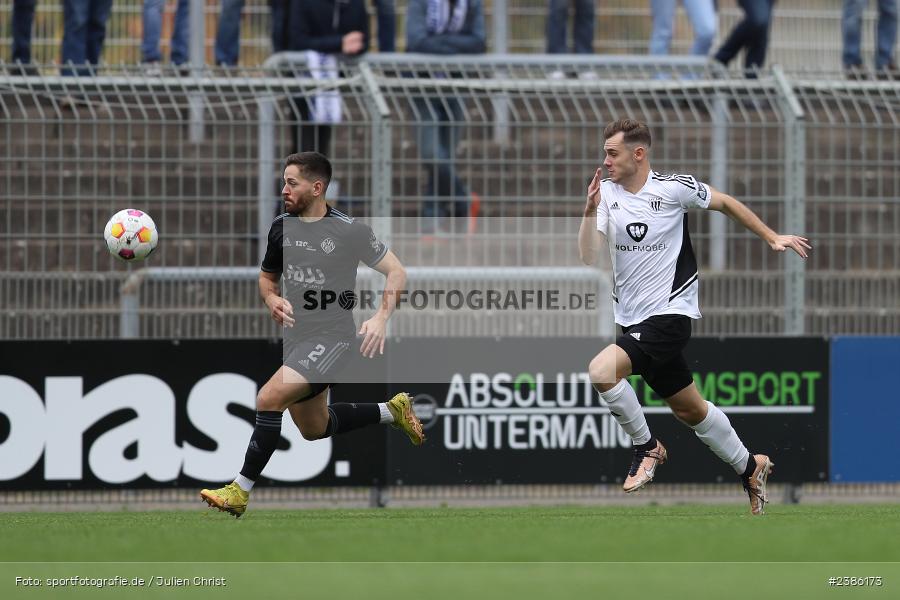 Stadion am Schönbusch, Aschaffenburg, 28.10.2023, BFV, Fussball, sport, action, Saison 2023/2024, 18. Spieltag, Regionalliga Bayern, FCS, SVA, 1. FC Schweinfurt 1905, SV Viktoria Aschaffenburg - Bild-ID: 2386173