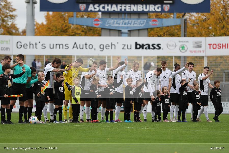 Stadion am Schönbusch, Aschaffenburg, 28.10.2023, BFV, Fussball, sport, action, Saison 2023/2024, 18. Spieltag, Regionalliga Bayern, FCS, SVA, 1. FC Schweinfurt 1905, SV Viktoria Aschaffenburg - Bild-ID: 2386195