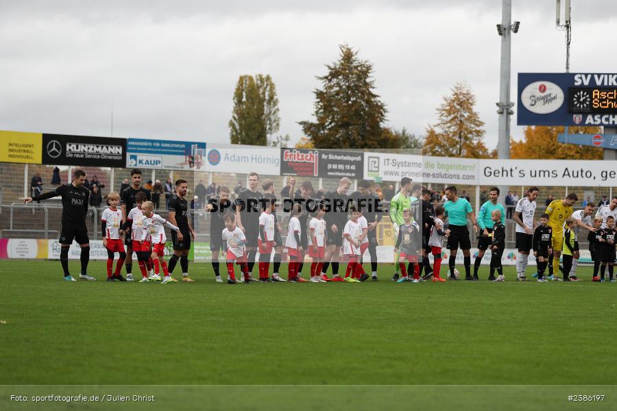 Stadion am Schönbusch, Aschaffenburg, 28.10.2023, BFV, Fussball, sport, action, Saison 2023/2024, 18. Spieltag, Regionalliga Bayern, FCS, SVA, 1. FC Schweinfurt 1905, SV Viktoria Aschaffenburg - Bild-ID: 2386197