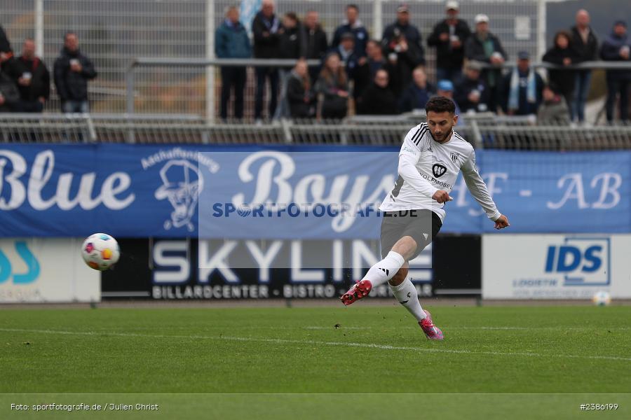 Stadion am Schönbusch, Aschaffenburg, 28.10.2023, BFV, Fussball, sport, action, Saison 2023/2024, 18. Spieltag, Regionalliga Bayern, FCS, SVA, 1. FC Schweinfurt 1905, SV Viktoria Aschaffenburg - Bild-ID: 2386199