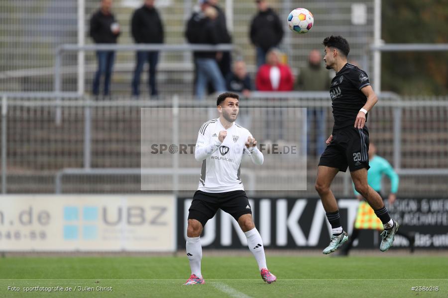Stadion am Schönbusch, Aschaffenburg, 28.10.2023, BFV, Fussball, sport, action, Saison 2023/2024, 18. Spieltag, Regionalliga Bayern, FCS, SVA, 1. FC Schweinfurt 1905, SV Viktoria Aschaffenburg - Bild-ID: 2386218