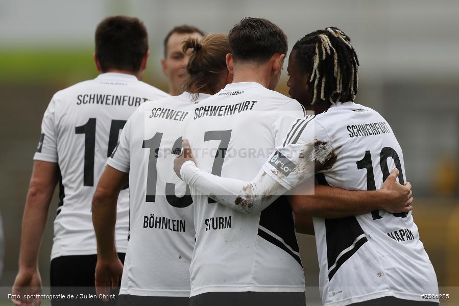 Stadion am Schönbusch, Aschaffenburg, 28.10.2023, BFV, Fussball, sport, action, Saison 2023/2024, 18. Spieltag, Regionalliga Bayern, FCS, SVA, 1. FC Schweinfurt 1905, SV Viktoria Aschaffenburg - Bild-ID: 2386235