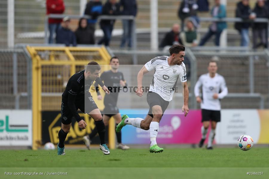 Stadion am Schönbusch, Aschaffenburg, 28.10.2023, BFV, Fussball, sport, action, Saison 2023/2024, 18. Spieltag, Regionalliga Bayern, FCS, SVA, 1. FC Schweinfurt 1905, SV Viktoria Aschaffenburg - Bild-ID: 2386257