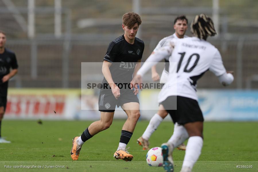 Stadion am Schönbusch, Aschaffenburg, 28.10.2023, BFV, Fussball, sport, action, Saison 2023/2024, 18. Spieltag, Regionalliga Bayern, FCS, SVA, 1. FC Schweinfurt 1905, SV Viktoria Aschaffenburg - Bild-ID: 2386265