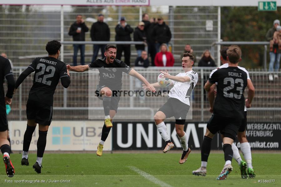 Stadion am Schönbusch, Aschaffenburg, 28.10.2023, BFV, Fussball, sport, action, Saison 2023/2024, 18. Spieltag, Regionalliga Bayern, FCS, SVA, 1. FC Schweinfurt 1905, SV Viktoria Aschaffenburg - Bild-ID: 2386277