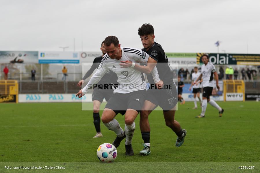 Stadion am Schönbusch, Aschaffenburg, 28.10.2023, BFV, Fussball, sport, action, Saison 2023/2024, 18. Spieltag, Regionalliga Bayern, FCS, SVA, 1. FC Schweinfurt 1905, SV Viktoria Aschaffenburg - Bild-ID: 2386287