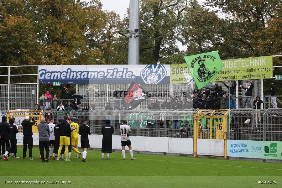 Team, Stadion am Schönbusch, Aschaffenburg, 28.10.2023, BFV, Fussball, sport, action, Saison 2023/2024, 18. Spieltag, Regionalliga Bayern, FCS, SVA, 1. FC Schweinfurt 1905, SV Viktoria Aschaffenburg - Bild-ID: 2386295