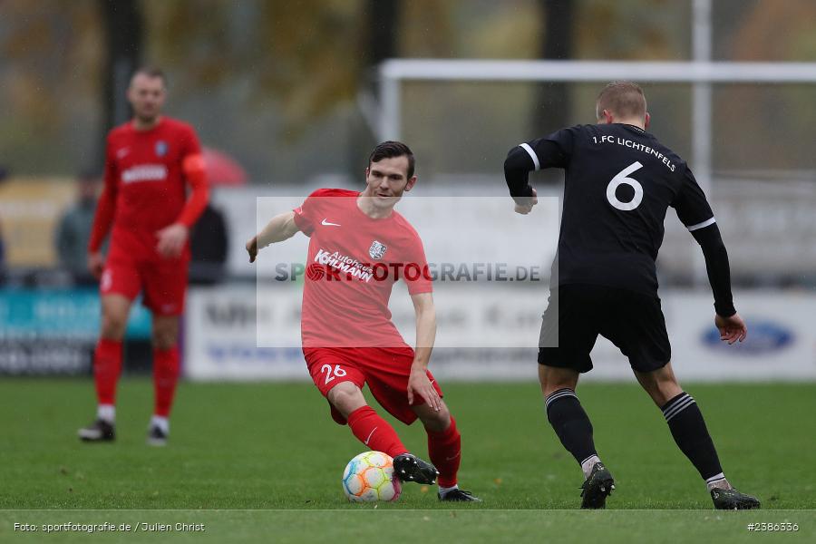 Sportgelände, Karlburg, 28.10.2023, BFV, Fussball, sport, action, Saison 2023/2024, 18. Spieltag, Landesliga Nordwest, FCL, TSV, 1. FC Lichtenfels, TSV Karlburg - Bild-ID: 2386336