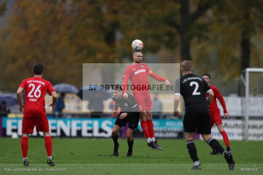 Sportgelände, Karlburg, 28.10.2023, BFV, Fussball, sport, action, Saison 2023/2024, 18. Spieltag, Landesliga Nordwest, FCL, TSV, 1. FC Lichtenfels, TSV Karlburg - Bild-ID: 2386343