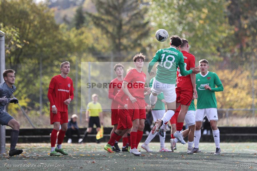AKON Arena, Würzburg, 01.11.2023, BFV, Fussball, sport, action, Saison 2023/2024, U19 Bayernliga, 10. Spieltag, FC05, FWK, 1. FC Schweinfurt 1905, FC Würzburger Kickers - Bild-ID: 2386663