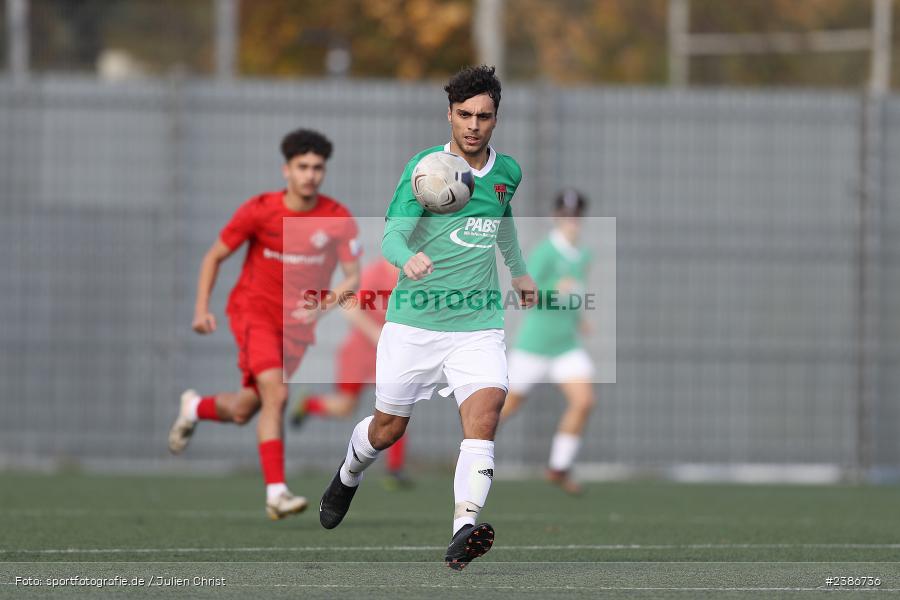 AKON Arena, Würzburg, 01.11.2023, BFV, Fussball, sport, action, Saison 2023/2024, U19 Bayernliga, 10. Spieltag, FC05, FWK, 1. FC Schweinfurt 1905, FC Würzburger Kickers - Bild-ID: 2386736 AKON Arena, Würzburg, 01.11.2023, BFV, Fussball, sport, action, Saison 2023/2024, U19 Bayernliga, 10. Spieltag, FC05, FWK, 1. FC Schweinfurt 1905, FC Würzburger Kickers - Bild-ID: 2386736