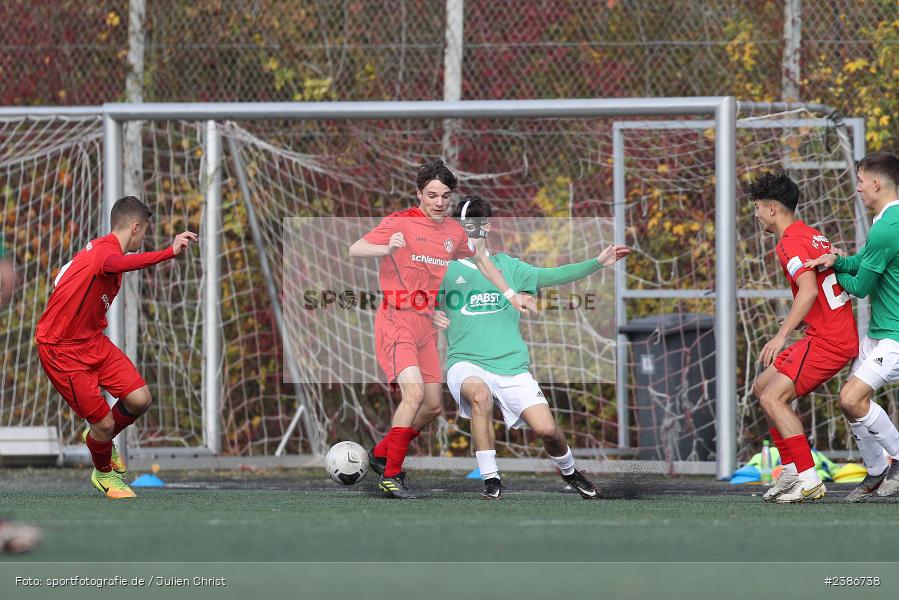 AKON Arena, Würzburg, 01.11.2023, BFV, Fussball, sport, action, Saison 2023/2024, U19 Bayernliga, 10. Spieltag, FC05, FWK, 1. FC Schweinfurt 1905, FC Würzburger Kickers - Bild-ID: 2386738 AKON Arena, Würzburg, 01.11.2023, BFV, Fussball, sport, action, Saison 2023/2024, U19 Bayernliga, 10. Spieltag, FC05, FWK, 1. FC Schweinfurt 1905, FC Würzburger Kickers - Bild-ID: 2386738