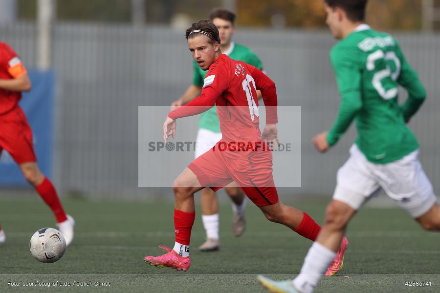 AKON Arena, Würzburg, 01.11.2023, BFV, Fussball, sport, action, Saison 2023/2024, U19 Bayernliga, 10. Spieltag, FC05, FWK, 1. FC Schweinfurt 1905, FC Würzburger Kickers - Bild-ID: 2386741 AKON Arena, Würzburg, 01.11.2023, BFV, Fussball, sport, action, Saison 2023/2024, U19 Bayernliga, 10. Spieltag, FC05, FWK, 1. FC Schweinfurt 1905, FC Würzburger Kickers - Bild-ID: 2386741