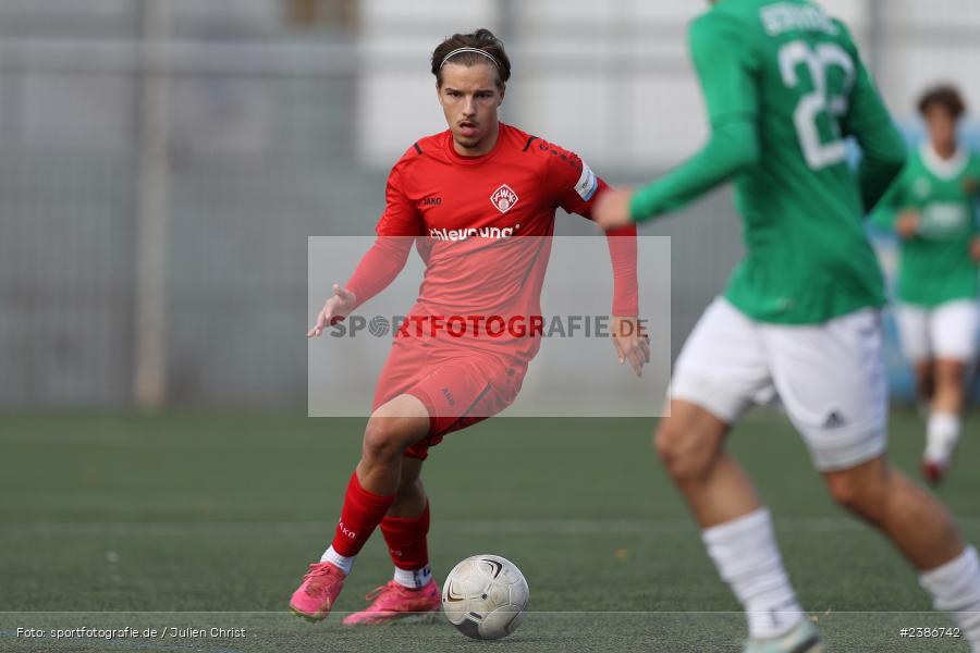 AKON Arena, Würzburg, 01.11.2023, BFV, Fussball, sport, action, Saison 2023/2024, U19 Bayernliga, 10. Spieltag, FC05, FWK, 1. FC Schweinfurt 1905, FC Würzburger Kickers - Bild-ID: 2386742