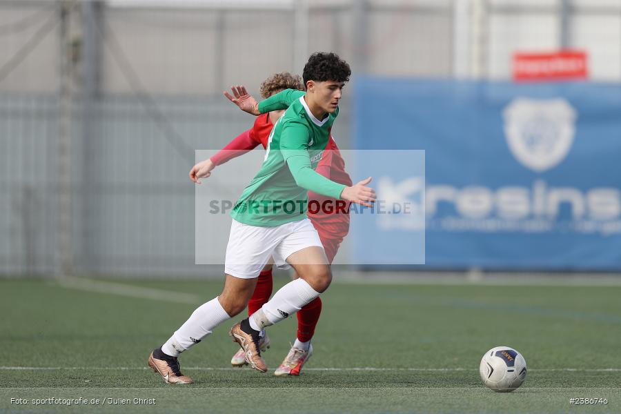 AKON Arena, Würzburg, 01.11.2023, BFV, Fussball, sport, action, Saison 2023/2024, U19 Bayernliga, 10. Spieltag, FC05, FWK, 1. FC Schweinfurt 1905, FC Würzburger Kickers - Bild-ID: 2386746