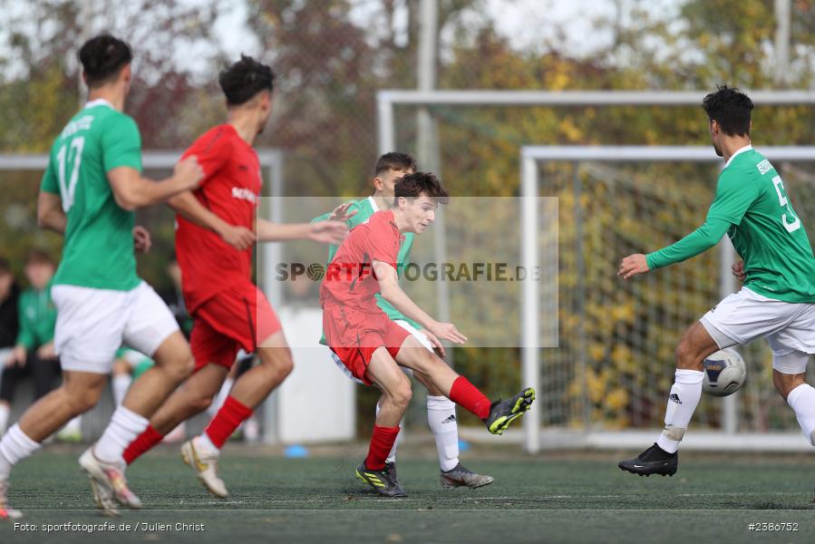 AKON Arena, Würzburg, 01.11.2023, BFV, Fussball, sport, action, Saison 2023/2024, U19 Bayernliga, 10. Spieltag, FC05, FWK, 1. FC Schweinfurt 1905, FC Würzburger Kickers - Bild-ID: 2386752 AKON Arena, Würzburg, 01.11.2023, BFV, Fussball, sport, action, Saison 2023/2024, U19 Bayernliga, 10. Spieltag, FC05, FWK, 1. FC Schweinfurt 1905, FC Würzburger Kickers - Bild-ID: 2386752