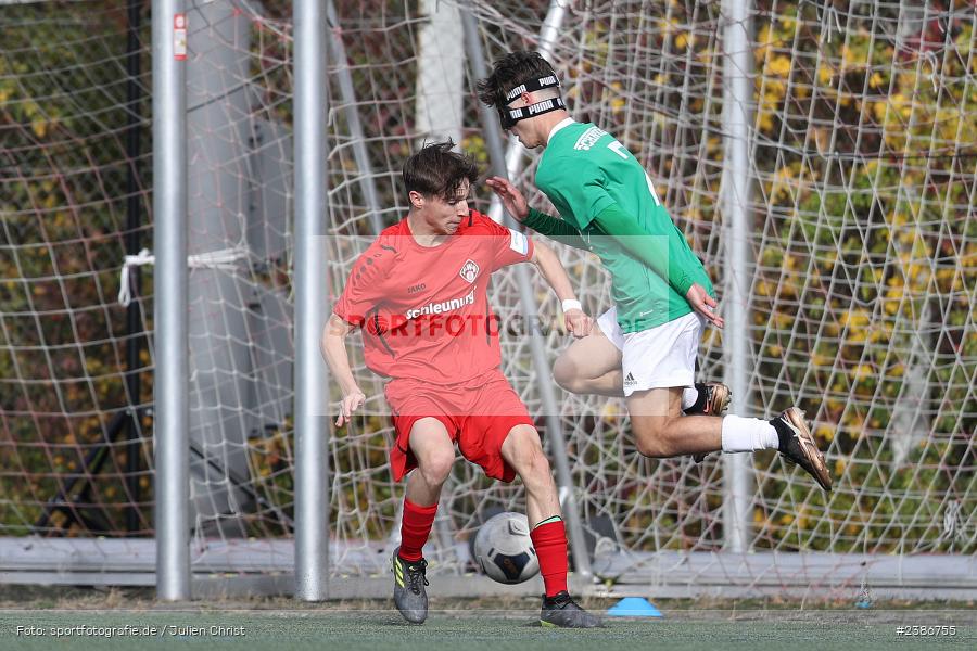 AKON Arena, Würzburg, 01.11.2023, BFV, Fussball, sport, action, Saison 2023/2024, U19 Bayernliga, 10. Spieltag, FC05, FWK, 1. FC Schweinfurt 1905, FC Würzburger Kickers - Bild-ID: 2386755 AKON Arena, Würzburg, 01.11.2023, BFV, Fussball, sport, action, Saison 2023/2024, U19 Bayernliga, 10. Spieltag, FC05, FWK, 1. FC Schweinfurt 1905, FC Würzburger Kickers - Bild-ID: 2386755