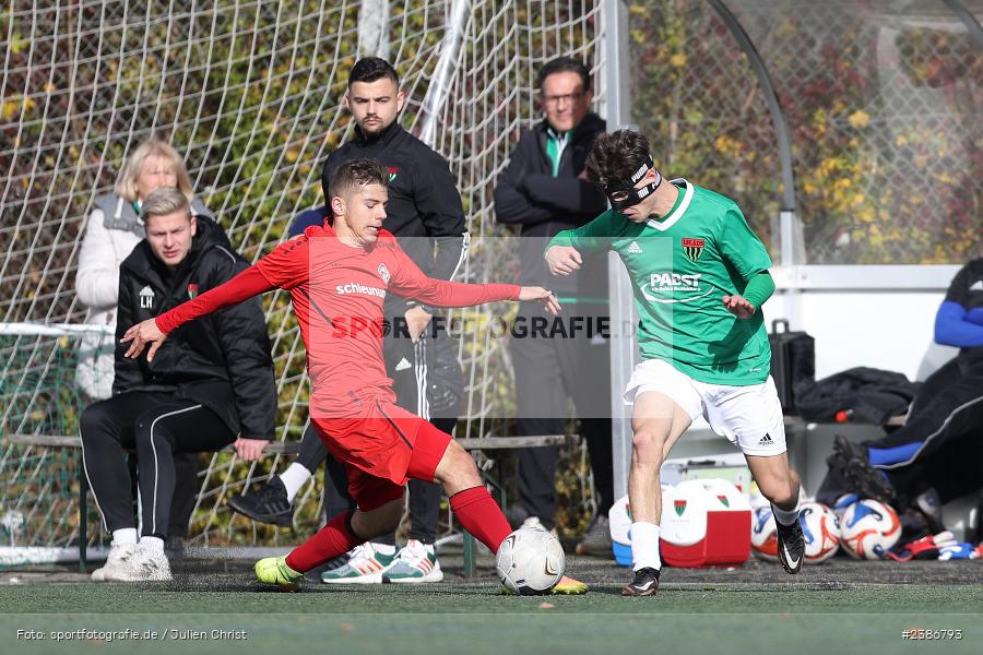 AKON Arena, Würzburg, 01.11.2023, BFV, Fussball, sport, action, Saison 2023/2024, U19 Bayernliga, 10. Spieltag, FC05, FWK, 1. FC Schweinfurt 1905, FC Würzburger Kickers - Bild-ID: 2386793