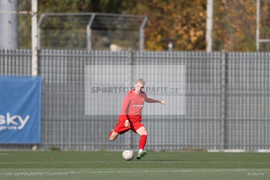 AKON Arena, Würzburg, 01.11.2023, BFV, Fussball, sport, action, Saison 2023/2024, U19 Bayernliga, 10. Spieltag, FC05, FWK, 1. FC Schweinfurt 1905, FC Würzburger Kickers - Bild-ID: 2386794