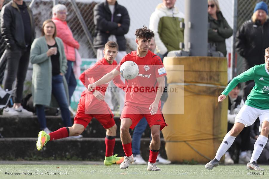 AKON Arena, Würzburg, 01.11.2023, BFV, Fussball, sport, action, Saison 2023/2024, U19 Bayernliga, 10. Spieltag, FC05, FWK, 1. FC Schweinfurt 1905, FC Würzburger Kickers - Bild-ID: 2386841