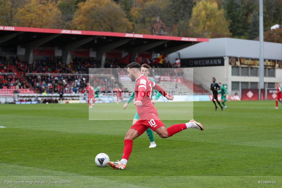 AKON Arena, Würzburg, 04.11.2023, BFV, Fussball, sport, action, Saison 2023/2024, Regionalliga Bayern, 19. Spieltag, FCA, FWK, FC Augsburg II, FC Würzburger Kickers - Bild-ID: 2386936 AKON Arena, Würzburg, 04.11.2023, BFV, Fussball, sport, action, Saison 2023/2024, Regionalliga Bayern, 19. Spieltag, FCA, FWK, FC Augsburg II, FC Würzburger Kickers - Bild-ID: 2386936