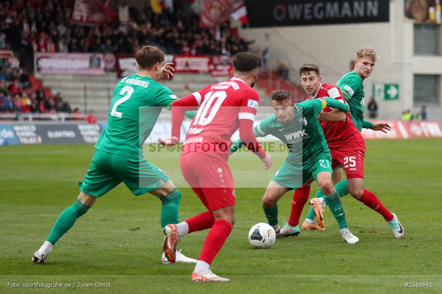 AKON Arena, Würzburg, 04.11.2023, BFV, Fussball, sport, action, Saison 2023/2024, Regionalliga Bayern, 19. Spieltag, FCA, FWK, FC Augsburg II, FC Würzburger Kickers - Bild-ID: 2386942
