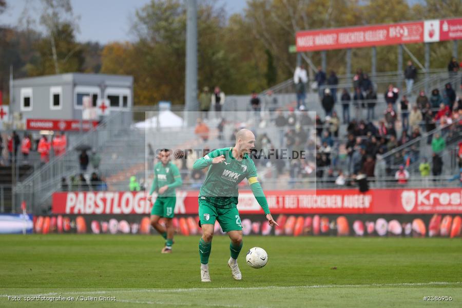 AKON Arena, Würzburg, 04.11.2023, BFV, Fussball, sport, action, Saison 2023/2024, Regionalliga Bayern, 19. Spieltag, FCA, FWK, FC Augsburg II, FC Würzburger Kickers - Bild-ID: 2386956